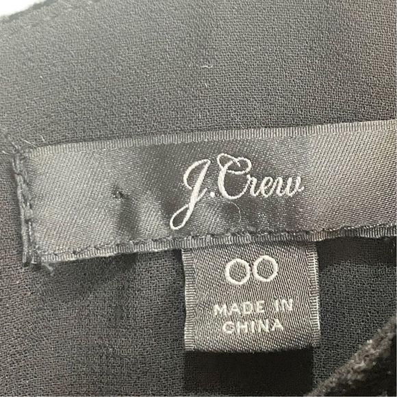 J Crew Velvet Black Tank Top Sz 00 - Picture 7 of 8